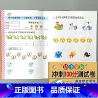 拼音综合训练-幼小衔接 冲刺100分测试卷 [正版]幼小衔接冲刺100分测试卷汉语拼音语言数学试卷一日一练幼儿园中大班练