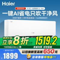 海尔(Haier)净省电1匹一级能效壁挂式卧室空调 自清洁 防直吹 挂机 KFR-26GW/E1-1