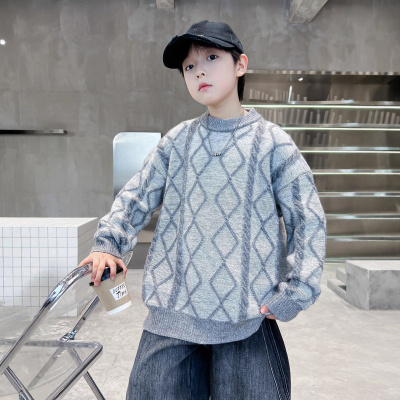 儿童装男童加厚毛衣秋冬款新款冬季内搭中大童男孩打底衫