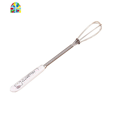 迷你打蛋器儿童可爱卡通不锈钢搅拌器 和面棒DIY烘培工具 FENGHOU 蓝色猫