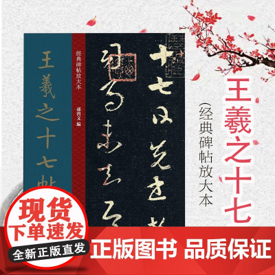 王羲之十七帖 经典碑帖放大本 草书初学者范本 艺术书法 篆刻碑帖 人民美术 世纪出版