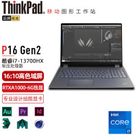 ThinkPad P16 (05CD) 英特尔酷睿i7 16英寸高性能轻薄设计师工作站笔记本电脑 定制i7-13700HX 64G 2TB RTXA1000 6G 2.5K超清