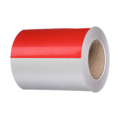 好企来 反光标识 AQ-0112 钢管贴 红白 17cm*50m (50米/卷)
