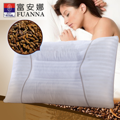 富安娜家纺枕头决明子茶香枕芯家用成人枕芯双人枕一对装决明子对枕74*48cm