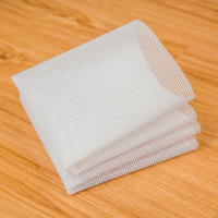 瓦图 WATU厨房小工具方形硅胶垫 35*55cm 蒸馒头屉布 硅胶蒸笼布 10片装