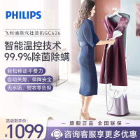 飞利浦(PHILIPS) 立式增压 熨烫机 蒸汽挂烫机 家用除菌除螨双杆带烫衣板 GC626/38