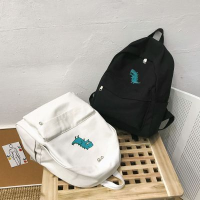 派尼美特帆布包ins双肩包女学生书包女初中小学生韩版校园高中年级大容量