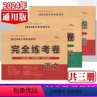 语文数学英语全3册 小学升初中 [正版]2024年毕业升学完全练考卷语文数学英语共3册 通用版小升初测试卷小考复习冲刺辅