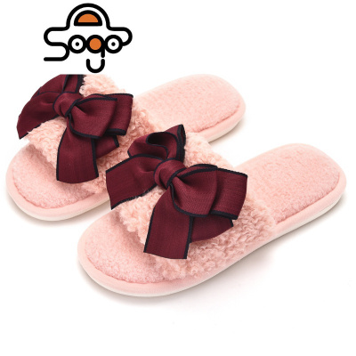 七色王国公主风家用拖鞋女可爱网红秋冬室内保暖冬季居家毛绒棉拖厚底防滑拖鞋