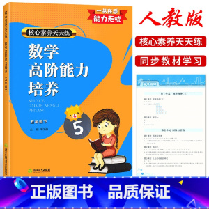 数学 五年级下 [正版]2023新版 核心素养天天练 数学高阶能力培养 五年级下册 人教版 小学生5年级下册数学同步练习