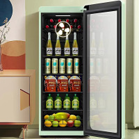 海尔小型红酒饮料冷藏柜水果保鲜玻璃门展示柜150L升
