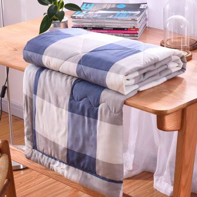 洛菲源 全棉夏凉被 薄被子 规格150*200cm 条 花型多样随机发