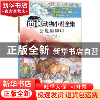 正版 公鹿的脚印 (加)E. T.西顿著 接力出版社 9787544843928 书