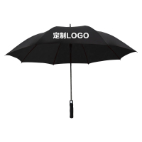 翌嘉 YJ5081601 全纤维单层雨伞 可定制logo可印图案 黑色 伞直径115cm 10把起订