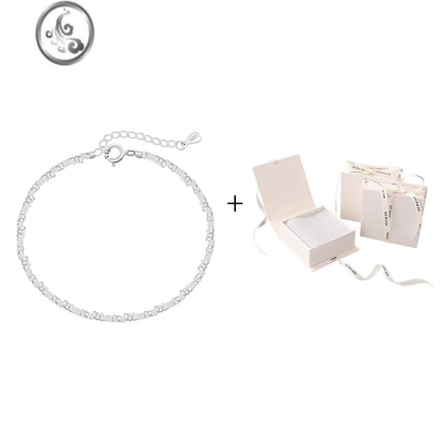 JiMi碎银几两925银银手链女轻奢2023新款ins手饰送女友闺蜜生日礼物 碎银几两纯银手链+精美礼盒(标准925银假一罚十)
