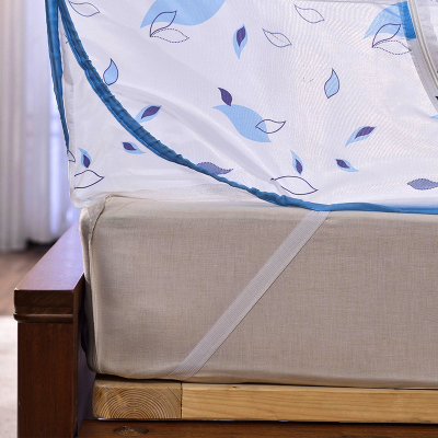 家柏饰(CORATED)免安装蒙古包蚊帐家用1.5/1.8m床上2米夏季无底可折叠三开加密