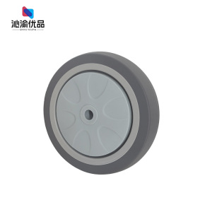 沁渝优品 橡胶脚轮TPR车轮 3寸 个
