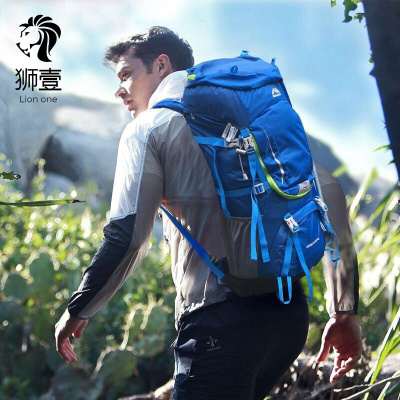 品牌户外运动登山包升双肩旅行徒步露营穿越哥伦布旅行包箱包休闲包单肩包斜挎包背包时尚包官宝蓝色36-55