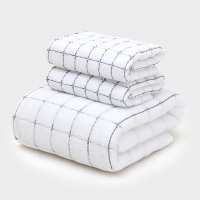 比韩(BIHAN)毛巾浴巾三件套礼盒(两毛一浴)