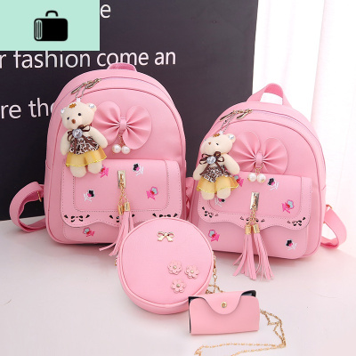 儿童幼儿园书包潮可爱女童公主背包时尚小学生旅游双肩包女孩包包NEW LAKE