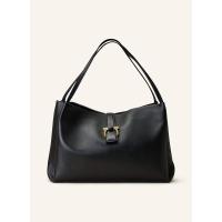 Ferragamo意大利进口光滑牛皮磁吸双肩链条单肩手提包