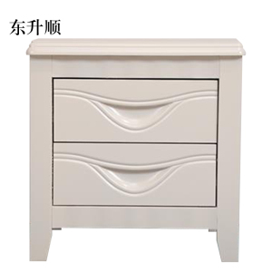 东升顺床头柜简约现代卧室床边储物柜升级款白色50*41*50cm