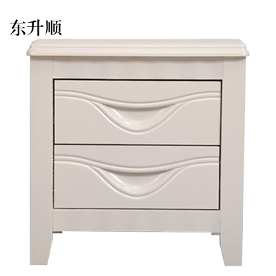 东升顺床头柜简约现代卧室床边储物柜升级款白色50*41*50cm