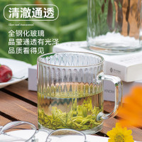 乐美雅V4167维希钢化把杯500ml条纹二只装