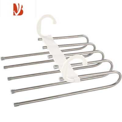 三维工匠折叠伸缩裤架多多层裤子衣架家用魔术裤夹衣柜收纳器裤挂架