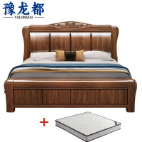 豫龙都床+乳胶床垫1.8米套