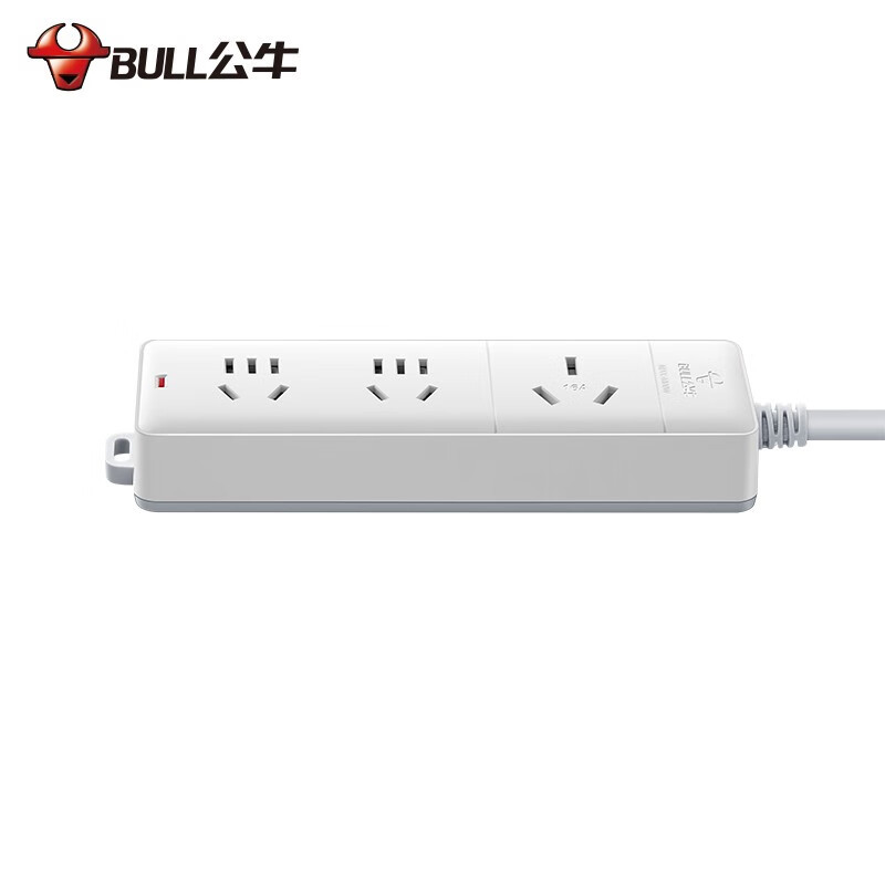 公牛 新国标插座/接线板 GN-405D 大功率3位无开关 1.8m