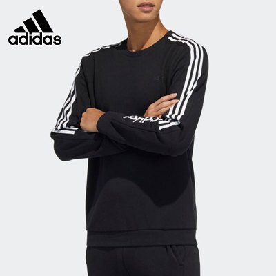 adidas阿迪达斯NEO卫衣男运动服2021春季新款休闲圆领宽松套头衫H45108