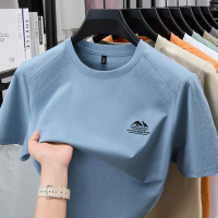 2026夏季新款男士冰丝速干短袖男T恤圆领休闲运动透气男士T恤