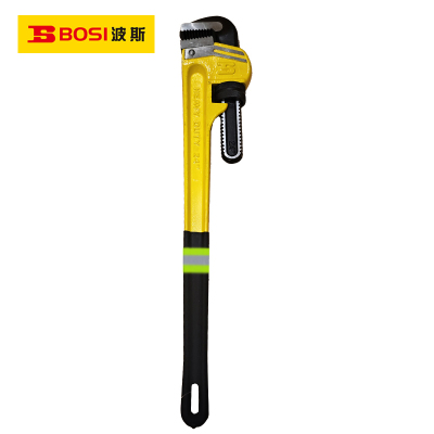 波斯(BOSI) 荧光系列重型管子钳沾塑柄 24寸/600mm 把