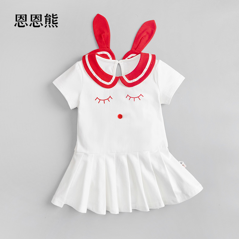 女童连衣裙夏季童装婴儿1岁3儿童短袖公主2018新款夏装女宝宝裙子