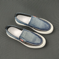 男士一脚蹬懒人鞋潮流百搭乐福鞋欧洲站潮鞋春夏透气男士休闲鞋男