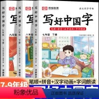 [语文]写好中国字练字帖 七年级下 [正版]写好中国字练字帖七八九年级下册人教版语文英语同步字帖写字课课练初中生控笔训练
