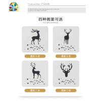 北欧风碗碟套装家用餐具碗盘碟套装新款麋鹿简约陶瓷餐具2-4人用 FENGHOU 2圆碗(请备注图案)