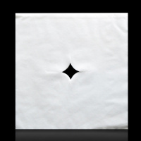 家柏饰(CORATED)一次性床洞巾院按摩床头垫十字孔枕巾无纺布加厚脸巾趴100张