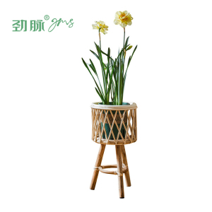 劲脉 阳台花架 藤编中号 个