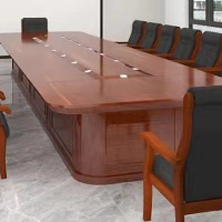 臻远 ZY-HYZ-512 油漆会议桌木质贴皮油漆洽谈桌4.8米