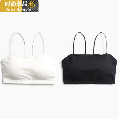 YUNWUXIN如恋2件美背抹胸短款莫代尔棉小裹胸吊带网红后背小心机性感内衣抹胸