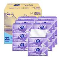 维达(Vinda)棉韧抽纸3层20包整箱装立体美纸巾软抽纸抽卫生纸巾餐巾纸面巾纸 加大M码
