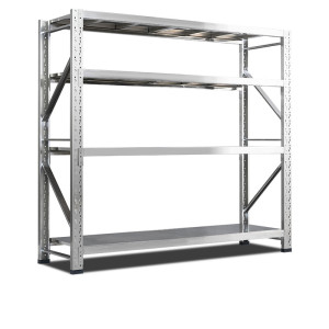 迅众 1200*600*2000不锈钢中型货架 仓储自由组合商用仓储冷库重型多层货架食品无菌置物架实验室储物架