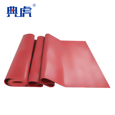 典虎 绝缘胶皮 红色平面10mm 米