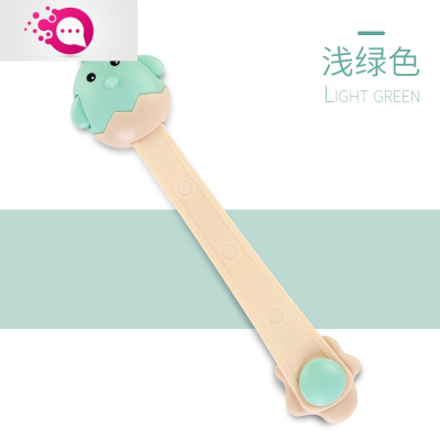 敬平儿童安全锁饮水机宝宝防烫抽屉锁婴儿防开冰箱窗户夹手多功能锁扣浅绿色8只-