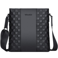 斯妮拉英皇保罗公文包男包男士休闲单肩包男包头层牛皮斜挎包商务竖款包