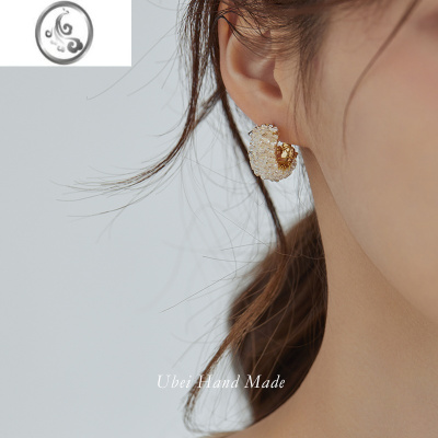 JiMi有北手作 blingbling夏日高级感精致锆石耳环超仙满钻水晶耳扣