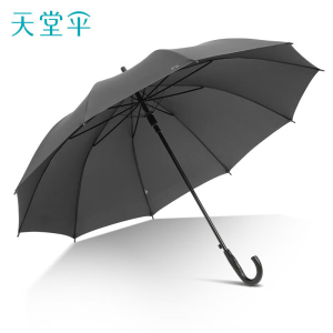 天堂 加大碰击布直杆10骨双人晴雨伞商务伞 1283