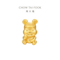周大福迪士尼系列 托腮定价足金黄金转运珠[多款可选]七夕礼物